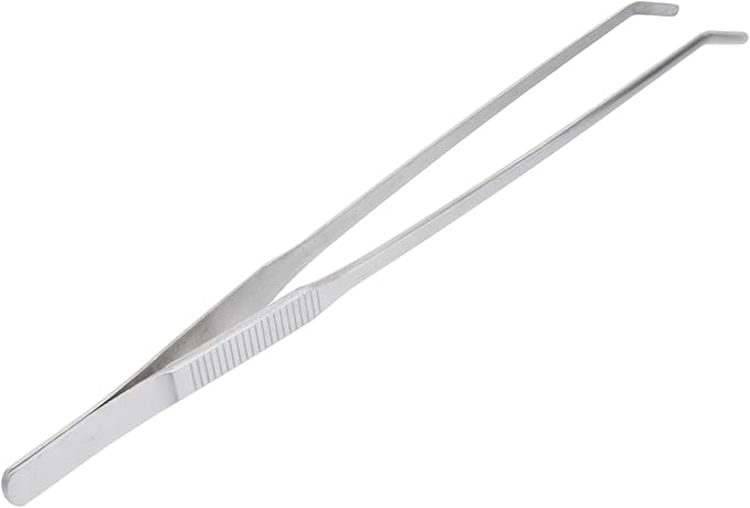 Stainless Steel Aquarium Plant Tweezers Elbow Tweezers for Fish Tank Decor Cleaning