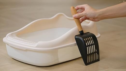 Cat Waste Trash Can +Litter Bag(3 Rolls Cat Waste Bag + 6 Deodorizing Bags+3 Pice Cable Tie) + Litter Scoop