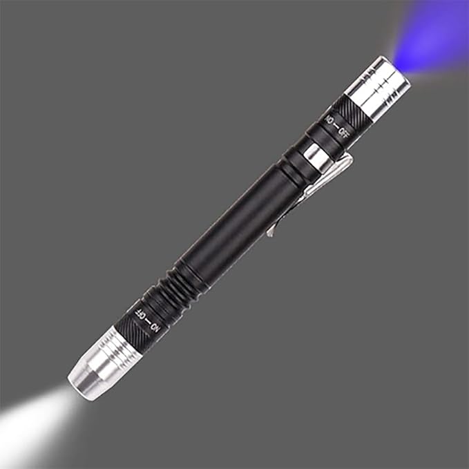 MODOAO 3 Pack Flashlight 2 in 1 UV Flashlight with 395nm Black Light for Dog/Cat Urine Stains, Dry Stains,Resin Curing