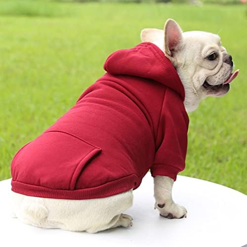 TAPBULL Dog Dresses, Fashionable Pet Dog Sweatshirt Clothes in Dark Colors, Cute Cat Birthday Dress Outfit (Red/Blue/Orange 3-Pack), X-Small