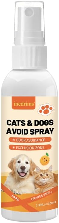 Cat Deterrent Spray Natural Safe Deterrent Spray Protect Furniture Sofas, Rugs, Restricted Areas-for Behavior Effective Deterrent for Urine Marking & Scratching