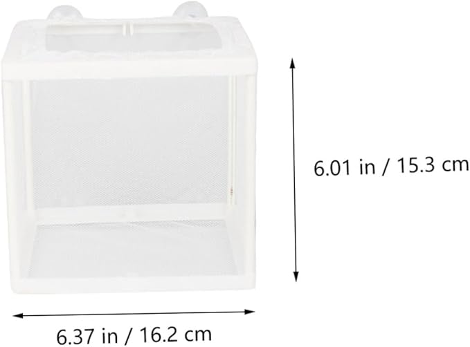 Happyyami Tropical Fish Breeding Tank Fish Isolation Box Small Fishing Net Sturdy Material Color