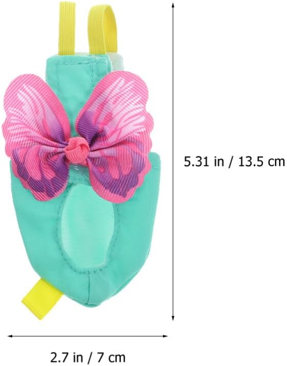 POPETPOP Bird Costume Diapers Bird Harness Flight Suit Clothes with Flying Leash Washable Parrot Reusable Flight Suit Diaper for Parrots Cockatiel s