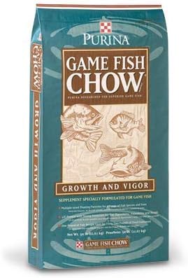 Purina | Game Fish Chow - Floating Diet for Pond Fish | 50 Pound (50 lb.) Bag