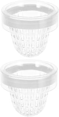 HEMOTON 2pcs Aquarium Fish Breeding Box Isolation Hatchery for Guppies Floating Design Easy Installation Versatile for Fish Tank