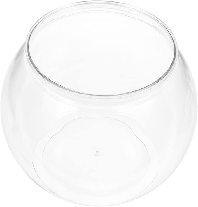 Plastic Round Goldfish Aquarium Fish Tank for Goldfish Fish Bowls Decorative Portable and Easy to Clean