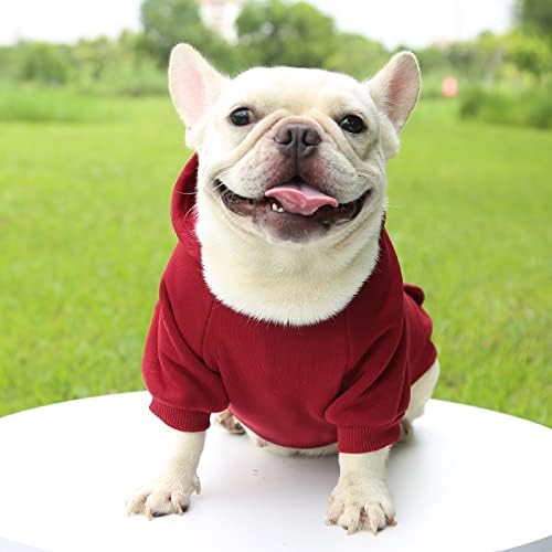 TAPBULL Dog Dresses, Fashionable Pet Dog Sweatshirt Clothes in Dark Colors, Cute Cat Birthday Dress Outfit (Red/Blue/Orange 3-Pack), X-Large