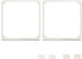 FlexiSpace 2-Panel Area Expansion Kit, Customizable Height & Space Clear Acrylic Dog playpen Indoor, The ONLY Play Pen That Grows with Your Pets (White, 24" H, 2 Panels)