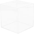 Housoutil Square Acrylic Fish Tank Mini Betta Aquarium for Turtles and Aquatic Plants Versatile Desktop Decor for Home Office and Parties