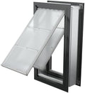 Endura Flap Pet Door for Walls in Black | Energy-Efficient Double Flap Design for Wall Installations | All-Weather Protection with All-Metal Telescoping Tunnel | Black, XXL, Double Flap