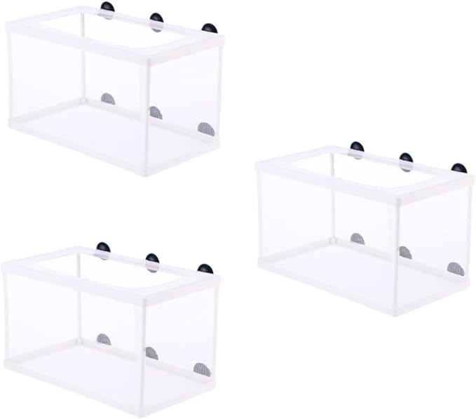 Large Fish Breeding Net with Suction Cups Hatchery Box for Fry Isolation Aquarium Divider Mesh Fish Breeding Divider for Tank Use