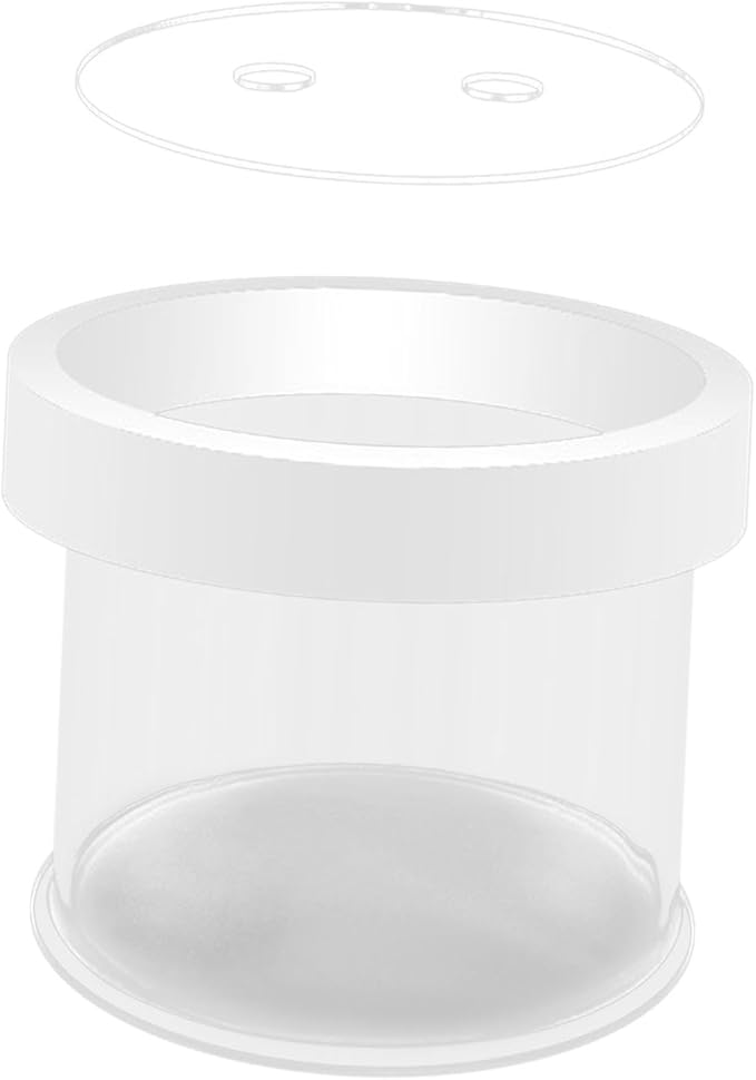 Fish Breeder Box Fish Tank Hatchery Floating Acrylic Transparent Fine Mesh Bottom Isolation Box Incubator for Baby Fish Betta, 8cmx10cm
