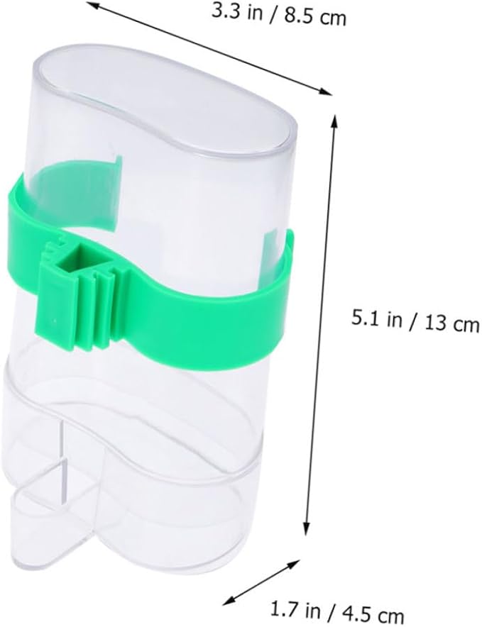 Homoyoyo Multi-Function Plastic Parrot Feeder and Bird Vegetable Clips Set 4pcs Household Bird Feeding and Watering Supplies for Cage Parrots and Small