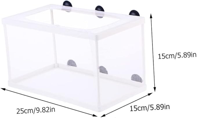 BESPORTBLE 3pcs Large Fish Tank Isolation Box Net for Fish Breeding Incubator Hatchery