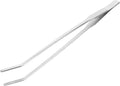 Didiseaon Curved Stainless Steel Aquatic Plant Tweezers Ergonomic Fish Tank Tongs for Easy Trimming of Low-Growing Plants Aquarium Tool for Aquarists