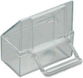 Clear Plastic Hood Cups Internal External 4 Pcs Bird Cage Seed Water Food Feeder #PMI02