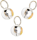 GCA Pet Dogs and Cats Collar Bells,Pet Collar Accessories,1/2-Inch, Silver（3 Sets ）