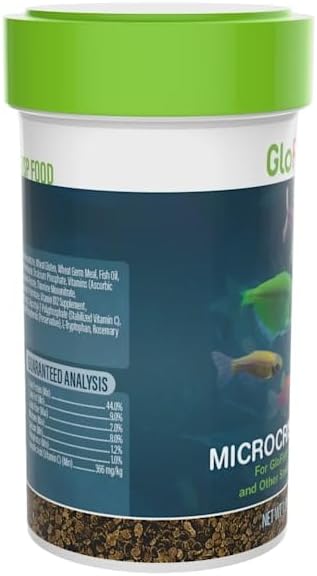 GloFish Microcrisp Food Nutritionally Complete Food for Small Tropical Fish, 1.38 Ounces