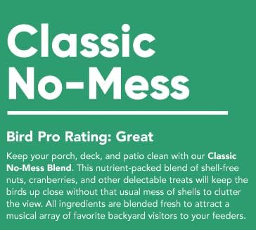 Classic Bird Seed (10 Pounds, Classic No Mess)