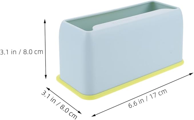 Luxshiny Plastic Cat Litter Scoop Holder Stand Compact Lightweight Litter Shovel Storage Container Blue Base
