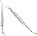 1 Pc Silver 2 in 1 Tick Removal Tool for Pets, Stainless Steel Tick Remover Tools, Professional Tick Tweezers Ticks Remover for Dogs, Cats and Humans, Flea and Tick Control