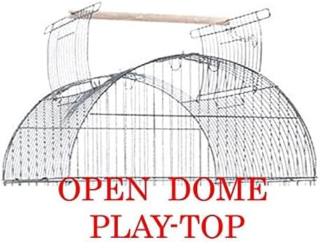 Large Open/Close Dome Play Top Style Parrot Bird Cage with 5/8-Inch Bar Spacing for Green Cheek Conures Lovebirds Budgies Canary Finch Parrotlet Portable Parrot Cage Removable Rolling Stand