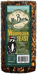Mr. Bird Woodpecker Feast Small Cylinder | Wild Bird Food for Outdoor Birds | Backyard Birdfeeding