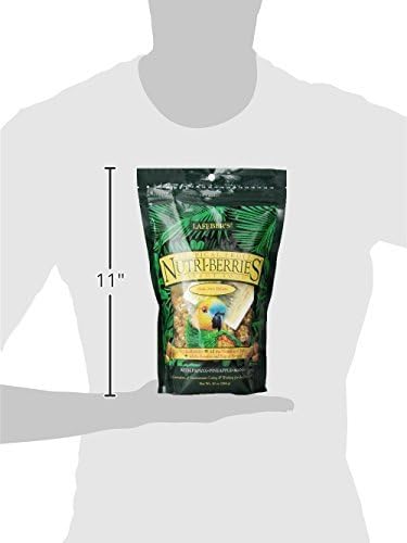 Lafeber Tropical Fruit Nutri-Berries Parrot Food 10 oz bag (2 Pack)