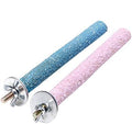 2 Pcs Multi-Color Random Bird Perch Stand Toy Wood Parrot Perch Stand Grinding Claw Sticks Sanded Surface Cage Toy for Parakeets Finches Parakeet Toys Birdcage Accessories, Perches