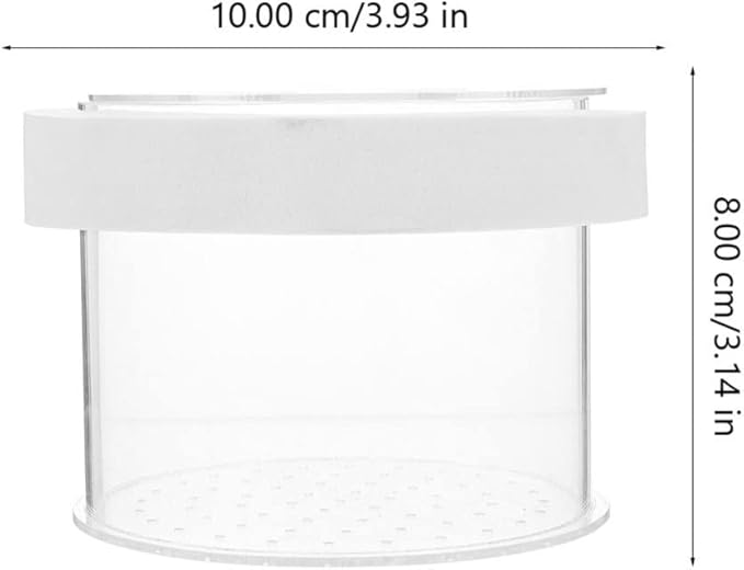 Mipcase Floating Fish Box Acrylic Aquarium Fish Breeding Box Guppies Hatching Incubator for Hatchery 10X10X8CM