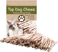 Top Dog Chews - All Natural Rawhide Dog Twists (100 Pack), Natural Chew Sticks for Healthy Teeth and Happy Dogs, Delicious Dog Treats for Canine Dental Care