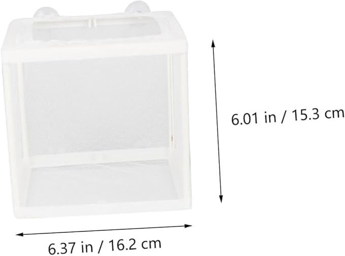 Housoutil 2pcs Fish Breeding Tank Aquarium Incubator Cups for Tropical Fish Hatching Random Efficient Isolation for Fry Survival