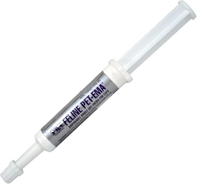 Pet-Ema Feline (6 mL) (3 Pack), Disposable Enema for Rectal Use in Cats by PRN Pharmacal Inc