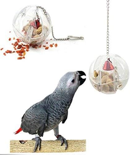 Parrot Creative Foraging Systems Foraging ball- Bird Intelligence Growth Cage Acrylic Box Toys (A)