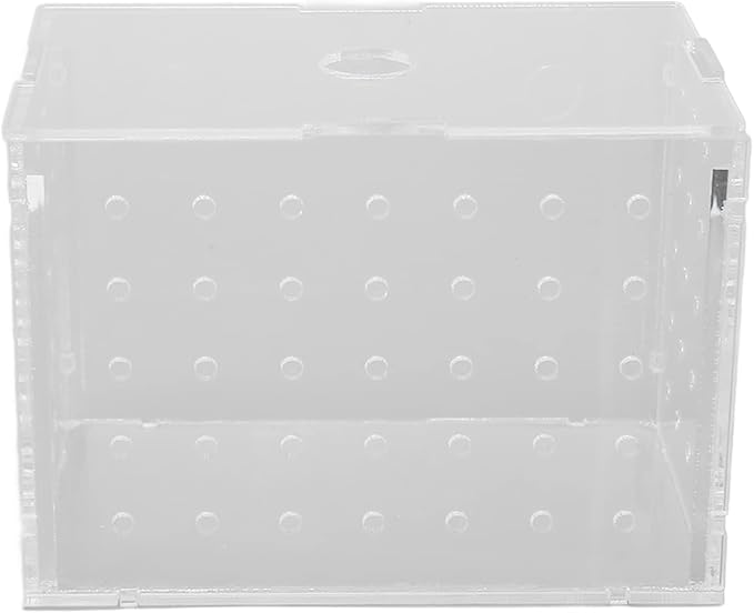 Fish Breeder Box, High Transparency Acrylic Hatchery Incubator Tank, Aquarium Fish Breeding Box with Suction Cups, Isolation Box for Baby Fishes Shrimp Clownfish, Easy to Observe a (9 * 6 * 7CM)