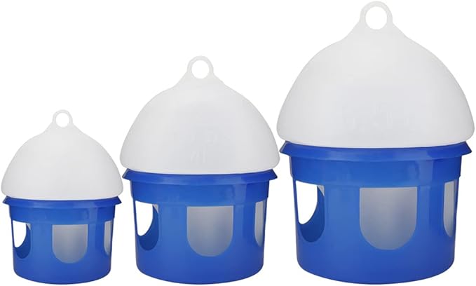 Automatic Bird Feeder and Water Dispenser, Large Capacity Bird Water Drinker ABS Plastic Pigeon Waterer Pet Water Pot Container for Outside Cage (2L)