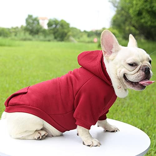 TAPBULL Dog Dresses, Fashionable Pet Dog Sweatshirt Clothes in Dark Colors, Cute Cat Birthday Dress Outfit (Red/Blue/Orange 3-Pack), X-Small