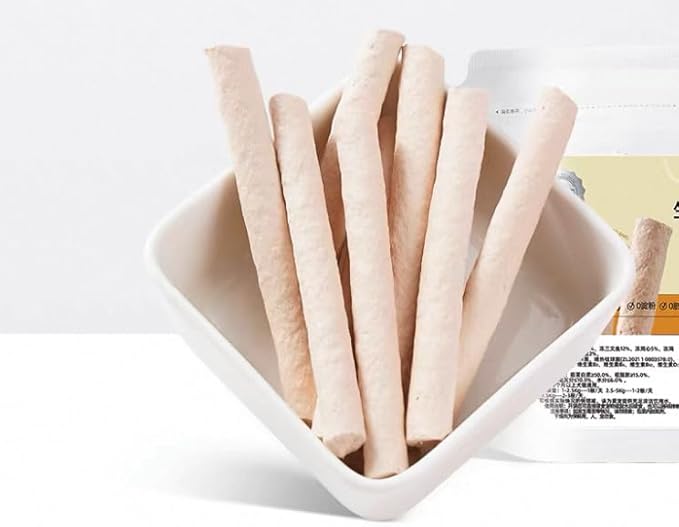 Freezed Dried Cat Teething Sticks, Cat Chew Stick for Dental Care, Salmon Flavour Cats Treats, Feline Teeth Cleaning Snacks