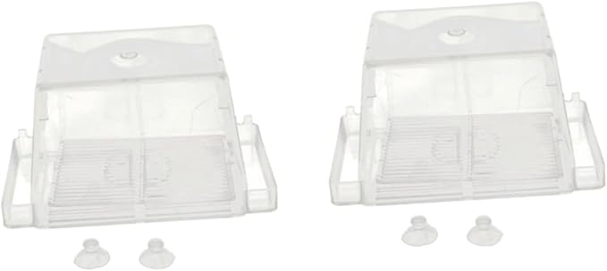 FRCOLOR 2pcs Aquarium Self-Floating Fish Breeding Isolation Box Transparent Fish Hatchery Incubator for Guppies and Bettas Prevents Aggressive for Separation