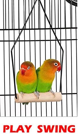 36" Portable Bird Cage for Quaker Indian Ring Neck Small Parrots Cockatiels Sun Parakeets Green Cheek Conures Finches Canary Budgies Lovebirds Parrotlets Medium Size Travel Bird Cage