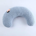 Calming Pillow for Dogs, Soft Dog Bed Pillows Pet Neck Pillow, Dog Calming Pillows for Small Dogs Ultra Soft Fluffy Pet Calming Toy Half Donut Cuddler (D)