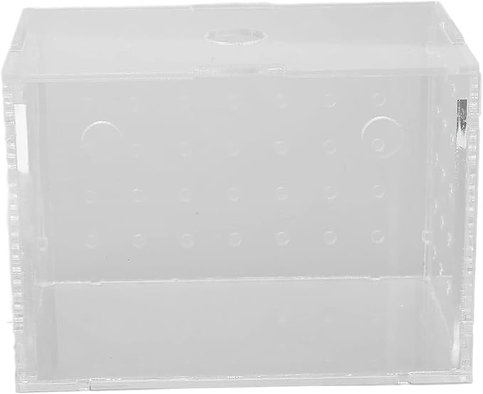 Fish Breeder Box, Aquarium Fish Breeding Box, High Transparency Acrylic Hatchery Incubator with Suction Cups for Baby Fish Shrimp Clownfish Isolation and Rearing (11 * 7 * 8CM)