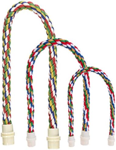 JW Pet Comfy Perch For Birds Flexible Multi-color Rope, Medium - 21" Length