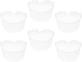 6pcs Pigeon Feeding Bowls with Watering Dish, Large Plastic Bird Cage Cups for Hanging Feeders, Suitable for Pigeon and Rabbit Cage Watering Supplies