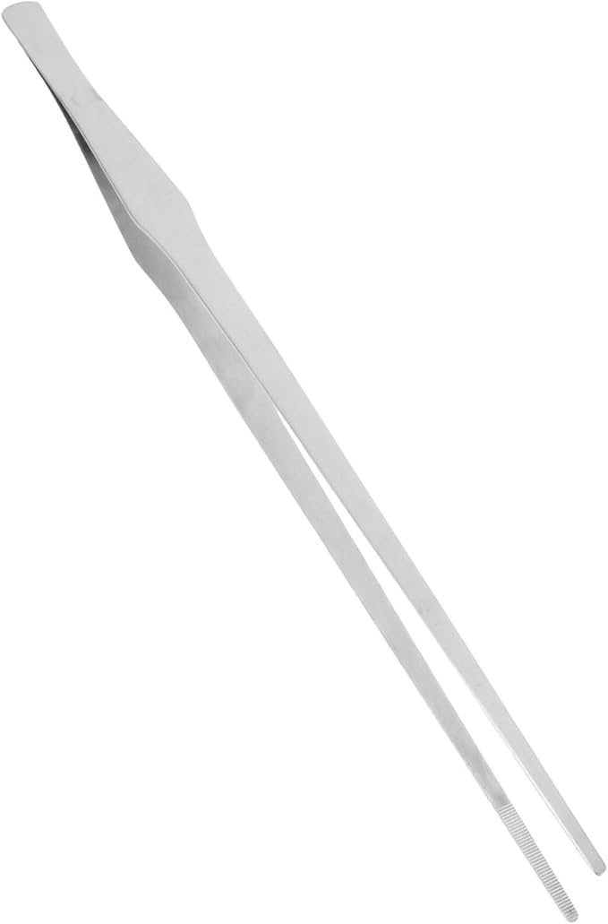 NOLITOY Aquarium Straight Tweezers Tool for Plant Care and Gravel Cleaning Aquatic Plant Tongs for Fish Feeding and Maintenance