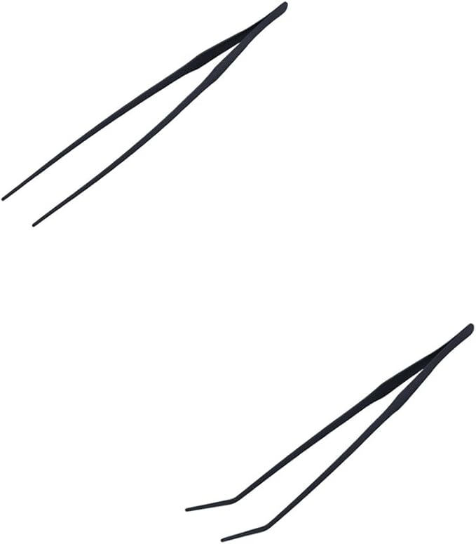 SagaSave Aquarium Tweezers Stainless Steels Feeding Tongs Extra Long 15 inches Aquarium Feeding Tool for Snakes, Lizards, Spiders, Frogs, Scorpions Feeder(Mixed Set)