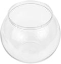 PRETYZOOM 1 Gallon Fish Bowl Clear Plastic Aquarium Tank for Betta Fish Turtle and Small Aquatic Pets Multi-Functional Spherical Tank for Water Plants and Desk Decor