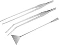 Bettomshin Aquarium Tank Aquatic Plant Tools Sets, 3 in 1 Anti-Rust Aquatic Plant Aquascaping Tool, Stainless Steel Aquarium Tweezers(15inch) and Scrapers, for Fish Starter Kits & Aquariums Tank
