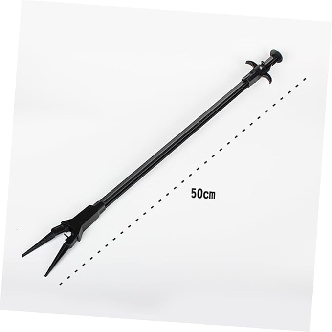 Angoily 2pcs Aquarium Cleaning Pliers 50cm Fish Tank Cleaning Clamp Telescopic Claw Lock Non-Slip