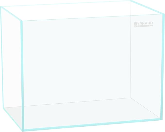 LYPHARD AQUARIUMS 2.9 Gallon Rimless Aquarium, Ultra Clear Glass Low Iron Aquarium Tank, Small Fish Tank for Betta, L11.8×W5.9×H9.8 Inches Thickness 5mm with EVA Foam Mat Included